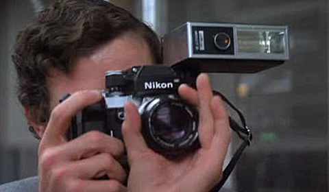 Jimmy Olsen con una Nikon F2 Photomic
