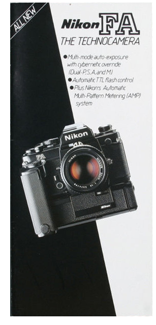 Folleto Nikon FA 1984